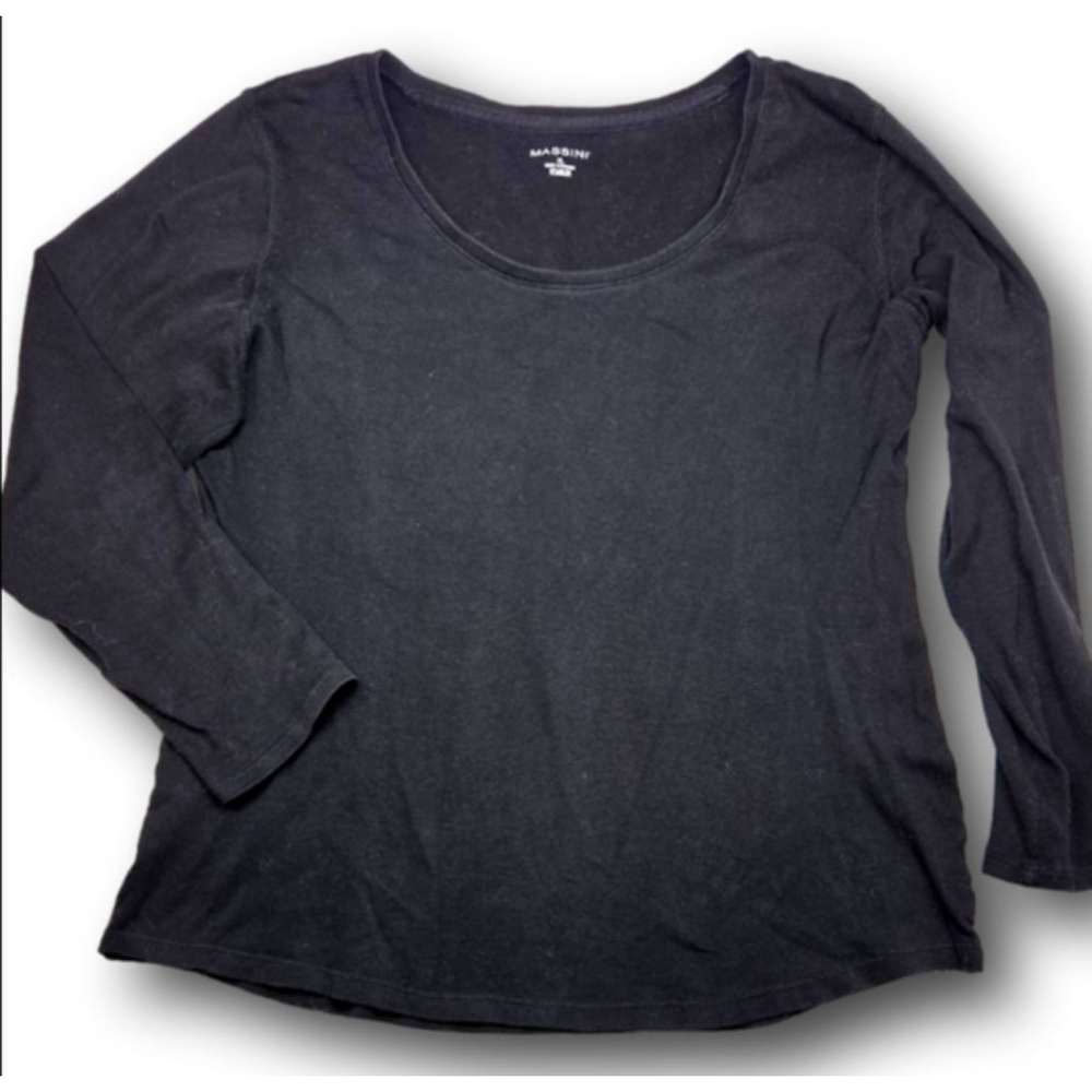 Women's MASSINI Black Long Sleeve Tee XL